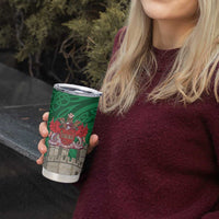Personalized Caernarfonshire Wales Tumbler Cup Caernarfon Castle and Emblem Celtic Style - Wonder Print Shop