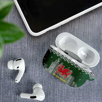 Caernarfonshire Wales Christmas AirPods Case Caernarfon Castle Red Dragon - Wonder Print Shop