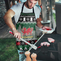 Caernarfonshire Wales Christmas Apron Caernarfon Castle Red Dragon - Wonder Print Shop