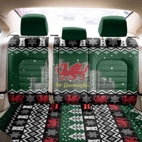 Caernarfonshire Wales Christmas Back Car Seat Cover Caernarfon Castle Red Dragon - Wonder Print Shop