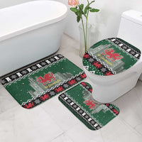 Caernarfonshire Wales Christmas Bathroom Set Caernarfon Castle Red Dragon - Wonder Print Shop
