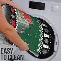 Caernarfonshire Wales Christmas Bathroom Set Caernarfon Castle Red Dragon - Wonder Print Shop