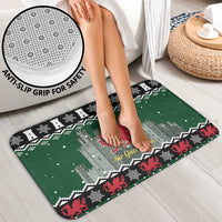 Caernarfonshire Wales Christmas Bathroom Set Caernarfon Castle Red Dragon - Wonder Print Shop