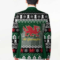 Caernarfonshire Wales Christmas Blazer Caernarfon Castle Red Dragon - Wonder Print Shop