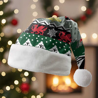 Caernarfonshire Wales Christmas Santa Hat Caernarfon Castle Red Dragon - Wonder Print Shop