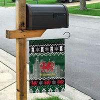 Caernarfonshire Wales Christmas Garden Flag Caernarfon Castle Red Dragon - Wonder Print Shop