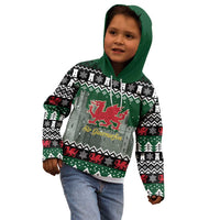 Caernarfonshire Wales Christmas Kid Hoodie Caernarfon Castle Red Dragon - Wonder Print Shop