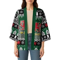 Caernarfonshire Wales Christmas Kimono Caernarfon Castle Red Dragon - Wonder Print Shop