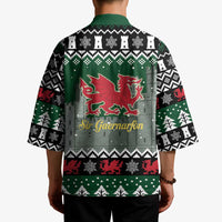 Caernarfonshire Wales Christmas Kimono Caernarfon Castle Red Dragon - Wonder Print Shop