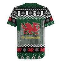 Caernarfonshire Wales Christmas Rugby Jersey Caernarfon Castle Red Dragon - Wonder Print Shop
