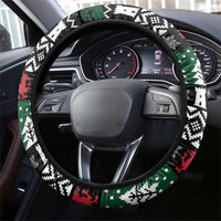 Caernarfonshire Wales Christmas Steering Wheel Cover Caernarfon Castle Red Dragon - Wonder Print Shop
