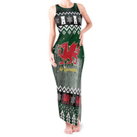 Caernarfonshire Wales Christmas Tank Maxi Dress Caernarfon Castle Red Dragon - Wonder Print Shop