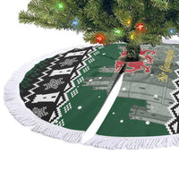 Caernarfonshire Wales Christmas Tree Skirt Caernarfon Castle Red Dragon - Wonder Print Shop