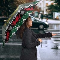 Caernarfonshire Wales Christmas Umbrella Caernarfon Castle Red Dragon - Wonder Print Shop