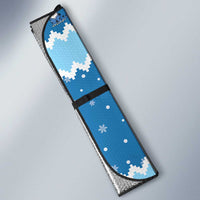 Personalized Blue Tiger Christmas Auto Sun Shade Kawaii Derpy Tiger Santa Mode - Wonder Print Shop