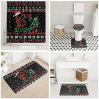 Funny Six Seven Skeleton Hand Bathroom Set Meme Gen Alpha Slang - Wonder Print Shop