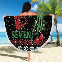 Funny Six Seven Skeleton Hand Beach Blanket Meme Gen Alpha Slang - Wonder Print Shop
