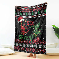 Funny Six Seven Skeleton Hand Blanket Meme Gen Alpha Slang - Wonder Print Shop