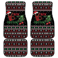 Funny Six Seven Skeleton Hand Car Mats Meme Gen Alpha Slang - Wonder Print Shop