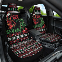 Funny Six Seven Skeleton Hand Car Seat Cover Meme Gen Alpha Slang - Wonder Print Shop
