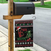 Funny Six Seven Skeleton Hand Garden Flag Meme Gen Alpha Slang - Wonder Print Shop