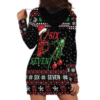 Funny Six Seven Skeleton Hand Hoodie Dress Meme Gen Alpha Slang - Wonder Print Shop