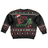 Funny Six Seven Skeleton Hand Kid Ugly Christmas Sweater Meme Gen Alpha Slang - Wonder Print Shop