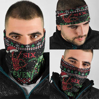 Funny Six Seven Skeleton Hand Neck Gaiter Meme Gen Alpha Slang - Wonder Print Shop