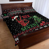 Funny Six Seven Skeleton Hand Quilt Bed Set Meme Gen Alpha Slang - Wonder Print Shop