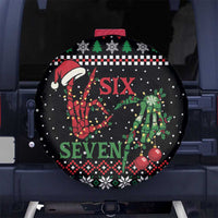 Funny Six Seven Skeleton Hand Spare Tire Cover Meme Gen Alpha Slang - Wonder Print Shop