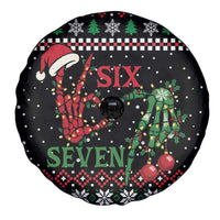 Funny Six Seven Skeleton Hand Spare Tire Cover Meme Gen Alpha Slang - Wonder Print Shop