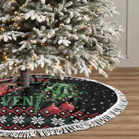 Funny Six Seven Skeleton Hand Tree Skirt Meme Gen Alpha Slang - Wonder Print Shop