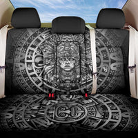 Mexico Aztec Warrior Goddess Back Car Seat Cover Aztec Skull Tribal Calender Silver Spirit - Wonder Print Shop