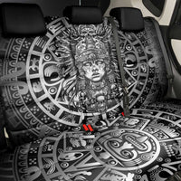 Mexico Aztec Warrior Goddess Back Car Seat Cover Aztec Skull Tribal Calender Silver Spirit - Wonder Print Shop