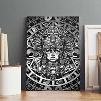 Mexico Aztec Warrior Goddess Canvas Wall Art Aztec Skull Tribal Calender Silver Spirit - Wonder Print Shop