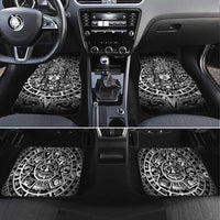 Mexico Aztec Warrior Goddess Car Mats Aztec Skull Tribal Calender Silver Spirit - Wonder Print Shop