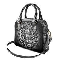 Mexico Aztec Warrior Goddess Shoulder Handbag Aztec Skull Tribal Calender Silver Spirit - Wonder Print Shop