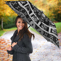 Mexico Aztec Warrior Goddess Umbrella Aztec Skull Tribal Calender Silver Spirit - Wonder Print Shop