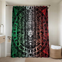 Mexico Aztec Warrior Goddess Bathroom Set Aztec Skull Tribal Calender Tricolor Spirit - Wonder Print Shop