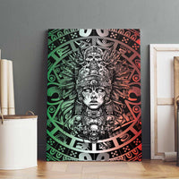 Mexico Aztec Warrior Goddess Canvas Wall Art Aztec Skull Tribal Calender Tricolor Spirit - Wonder Print Shop