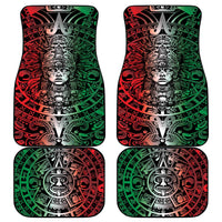 Mexico Aztec Warrior Goddess Car Mats Aztec Skull Tribal Calender Tricolor Spirit - Wonder Print Shop