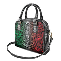 Mexico Aztec Warrior Goddess Shoulder Handbag Aztec Skull Tribal Calender Tricolor Spirit - Wonder Print Shop