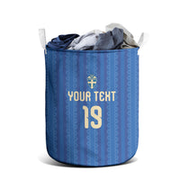 Custom World Football 2026 Sweden Laundry Basket Swedish The Blue and Yellow Champions