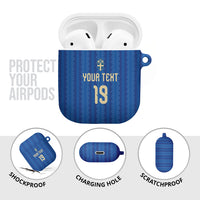 Custom World Football 2026 Sweden AirPods Case Swedish The Blue and Yellow Champions