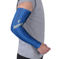 Custom World Football 2026 Sweden Arm Sleeves Swedish The Blue and Yellow Champions