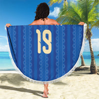 Custom World Football 2026 Sweden Beach Blanket Swedish The Blue and Yellow Champions