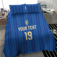 Custom World Football 2026 Sweden Bedding Set Swedish The Blue and Yellow Champions