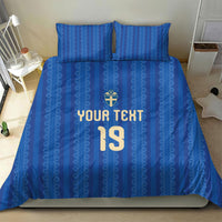 Custom World Football 2026 Sweden Bedding Set Swedish The Blue and Yellow Champions