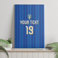 Custom World Football 2026 Sweden Canvas Wall Art Swedish The Blue and Yellow Champions