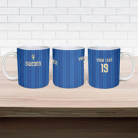 Custom World Football 2026 Sweden Ceramic Mug Swedish The Blue and Yellow Champions